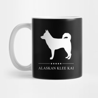 Alaskan Klee Kai White Silhouette Mug